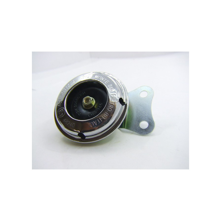 Avertisseur sonore - 12 Volt - Klaxon - Chrome - ø 65mm