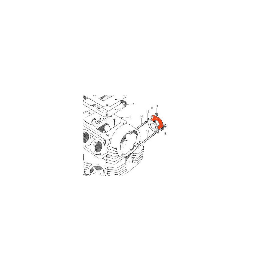 Pipe Admission - Entretoise isolante - CB125K 