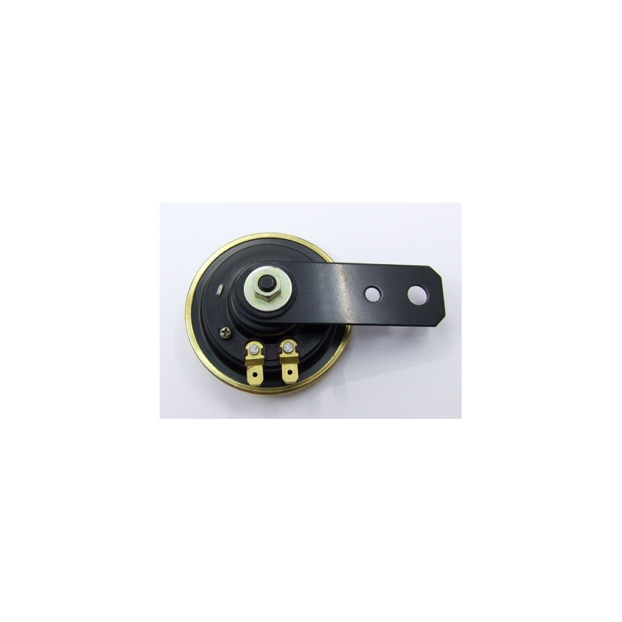 Avertisseur sonore - 12 Volt - Klaxon - Noir/Or - ø80mm