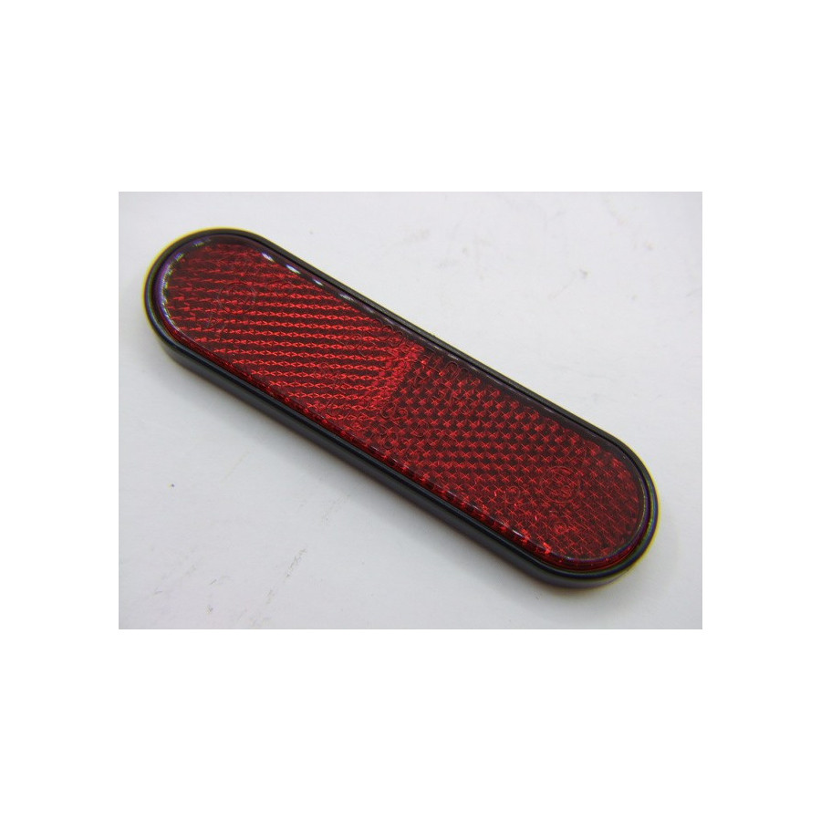 Reflecteur - Catadioptre rouge - 100x28mm - reflecteur rouge à coller