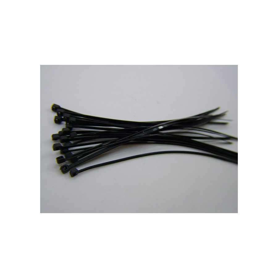 Serre Cable - Rilsan - Serflex - collier de serrage - Noir - 3.6x250mm (x100)
