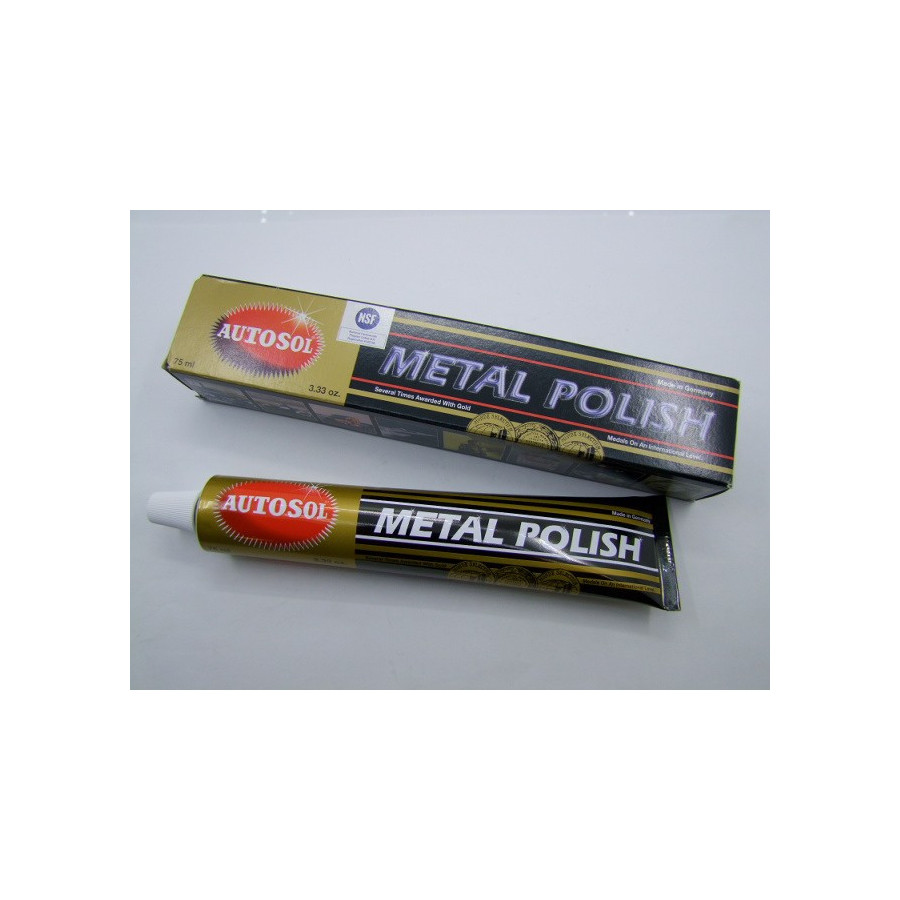 Polish AUTOSOL - Pate a polir - 75ml - Chrome - Metal
