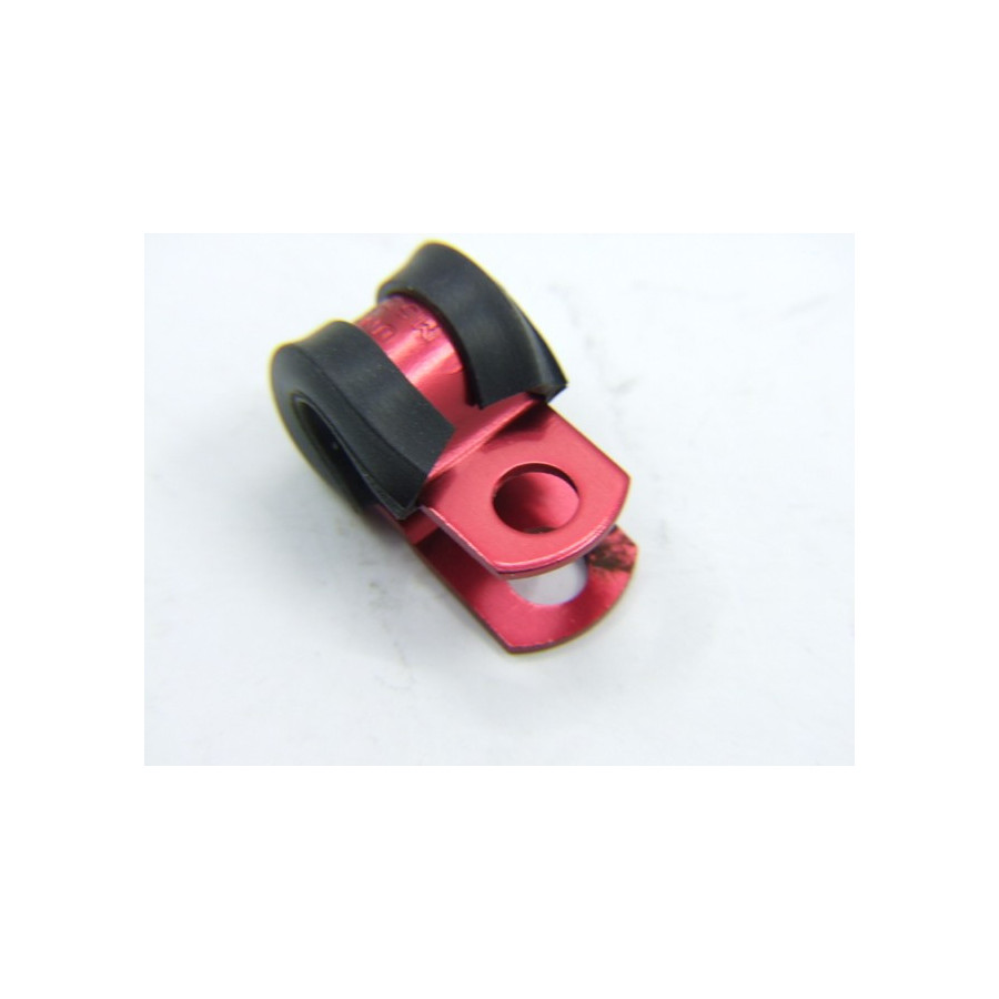 Frein - Collier de fixation durite ø 7mm - Rouge