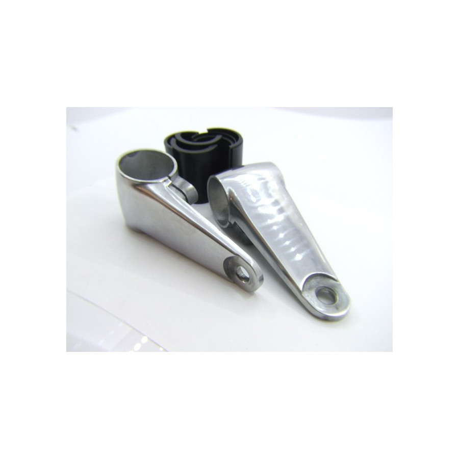 Phare - Support - Fourche ø32-41 mm (x2)- Alu poli - 