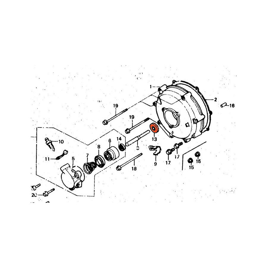 Moteur - joint SPY - Tige embrayage - 8x25x8mm