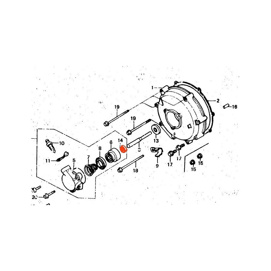 Moteur - joint a levre, joint spi - Tige embrayage - 8x18x5mm