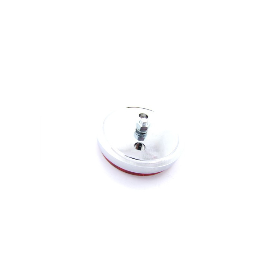 Reflecteur (x1) - Catadioptre Rouge/Chrome - Kawasaki -28012-008 - ø60 x M5 a visser