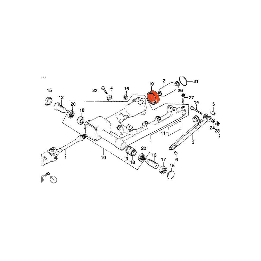 Cardan - joint a levre, joint spi - 43x52x7mm