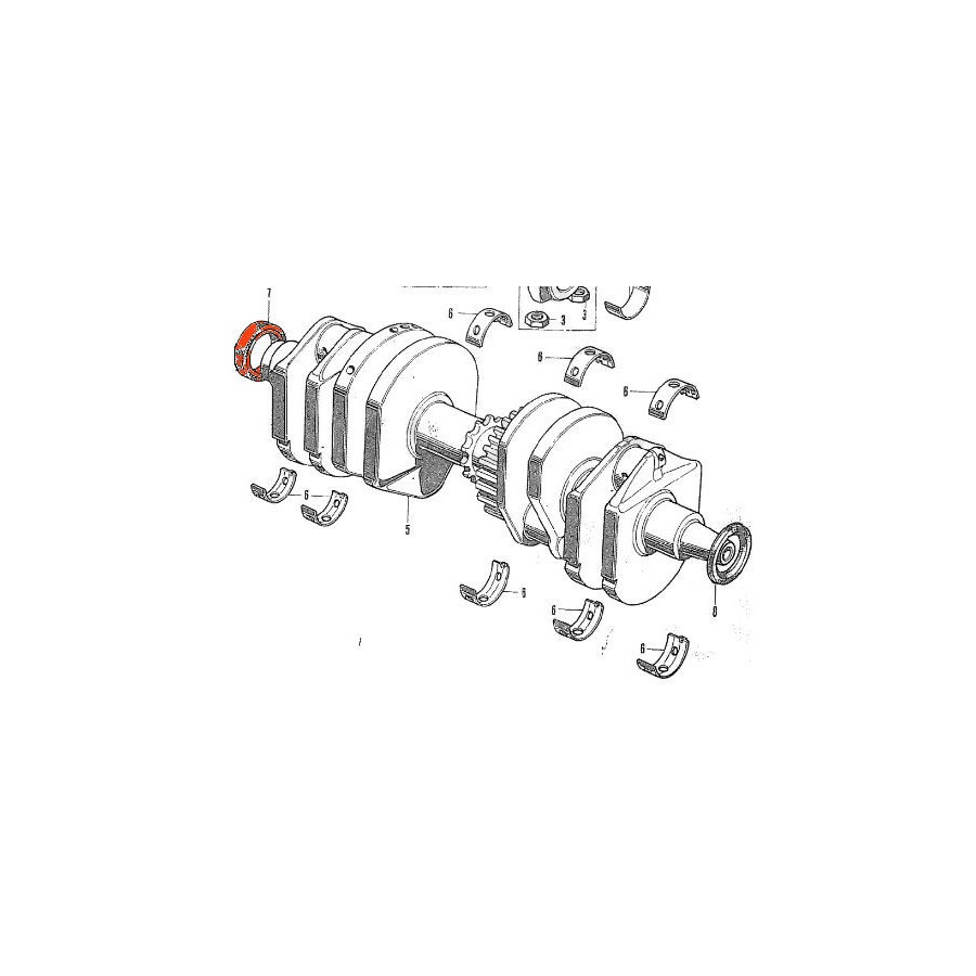 Moteur - Joint spy vilebrequin  (x1) - 30x42x8 - CB400, 550, 650, 750