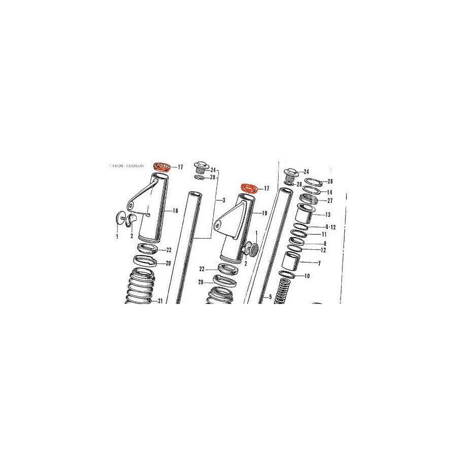 Phare - Support - bague superieure - (x1)