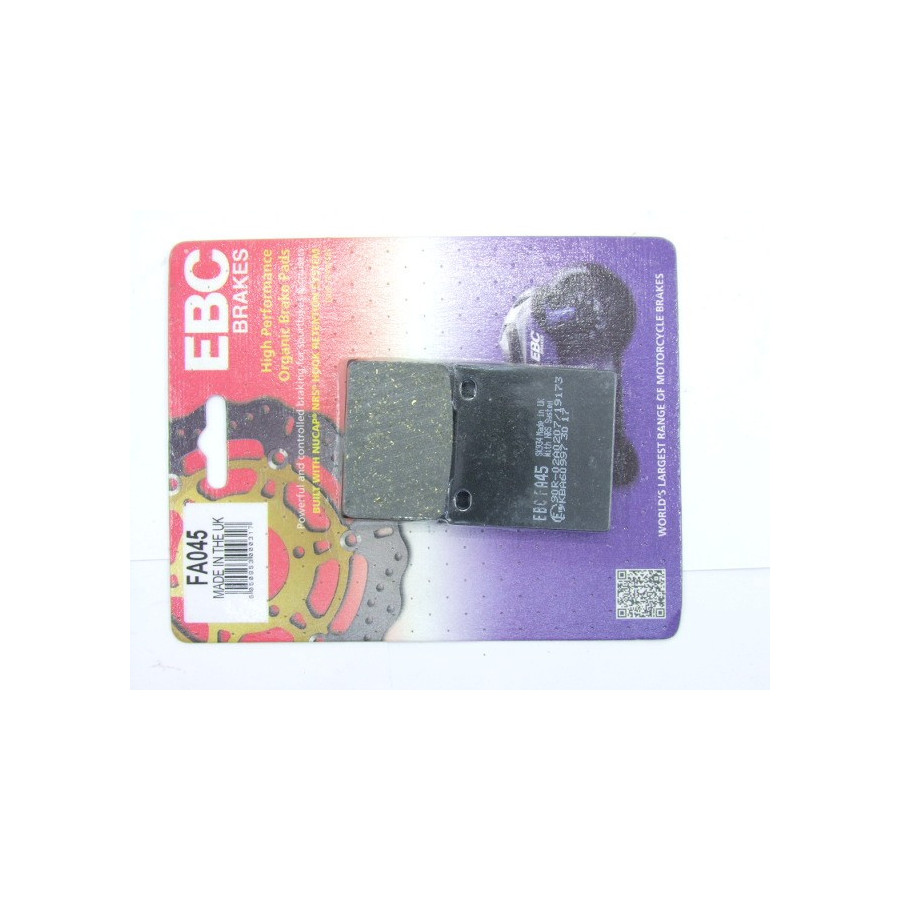 Frein - Jeu de Plaquettes - Standard - EBC - Organic - FA-045