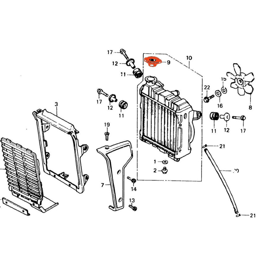 Radiateur - bouchon de securité - CX500- CX650 - .... - Pression 0.90
