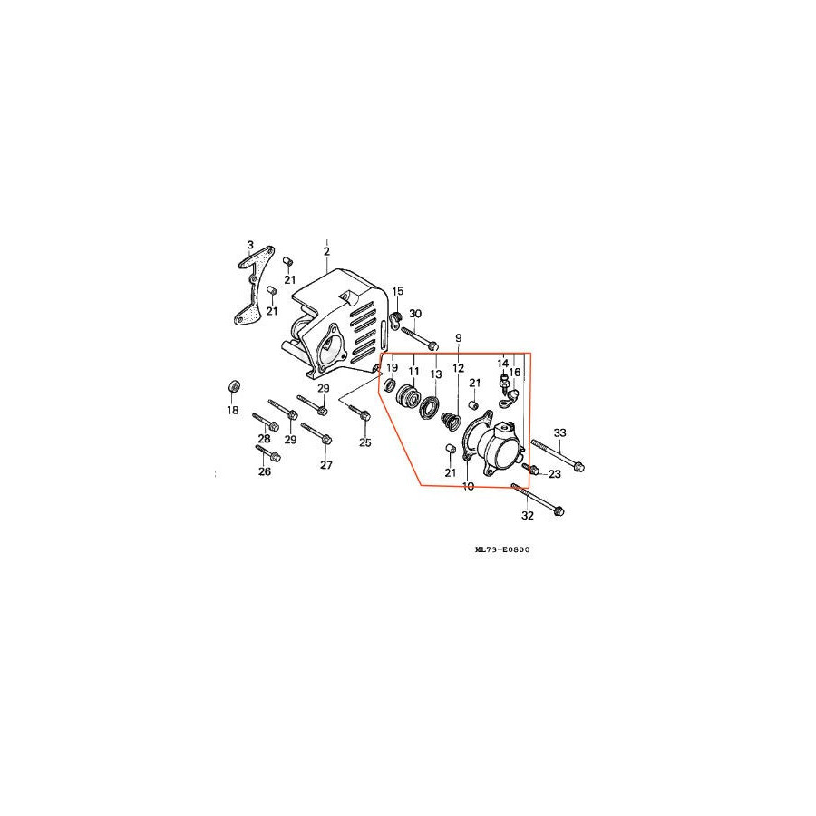 Embrayage - Cylindre - poussoir - assemblé - VFR750 1986-1987