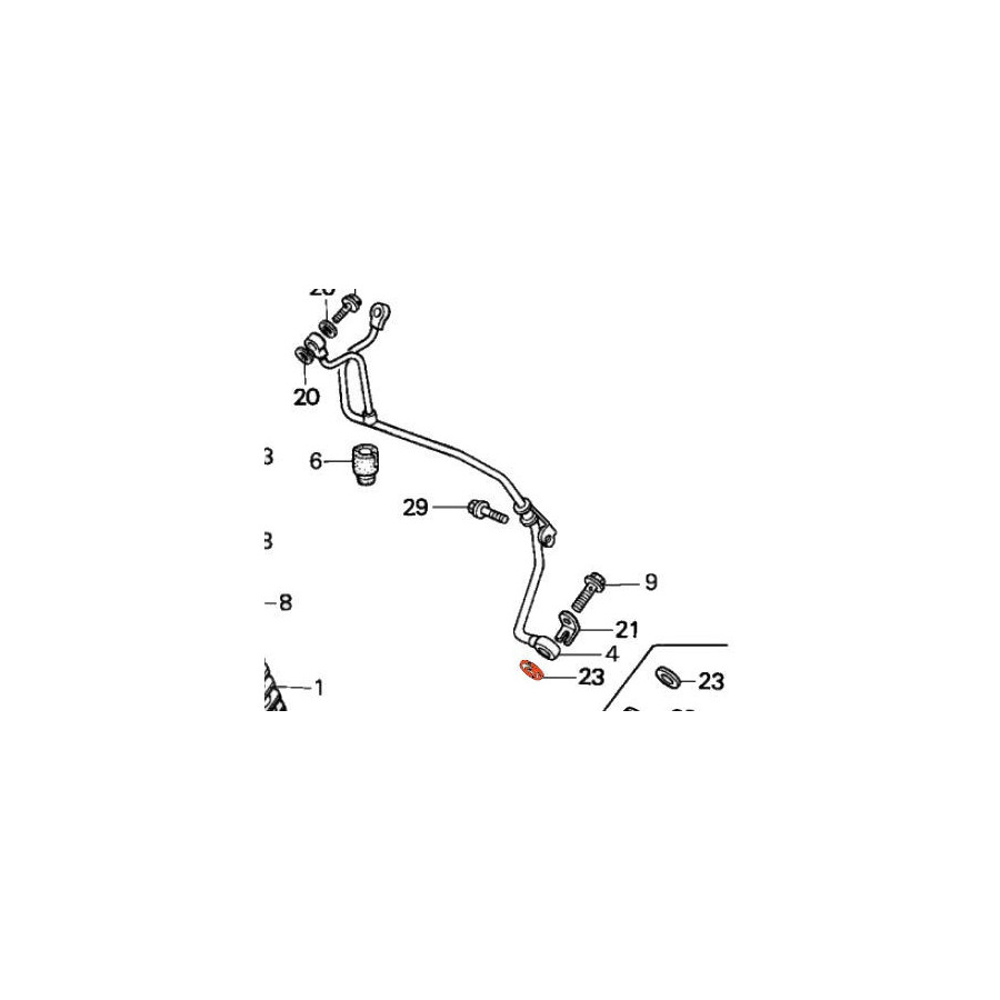 Moteur - Circuit d'huile -  rondelle joint - cuivre ø 10mm - (X1) - 90410-HC4-000
