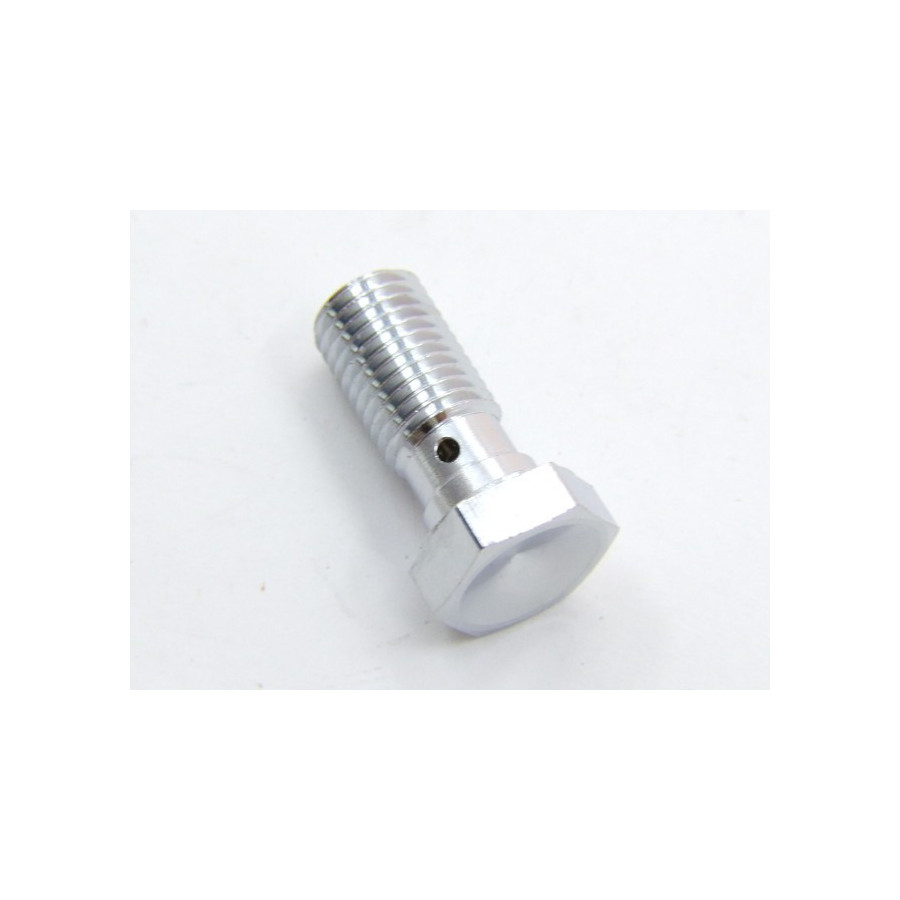 Frein - Vis banjo - simple - M10x1.00 - Aluminium Chrome