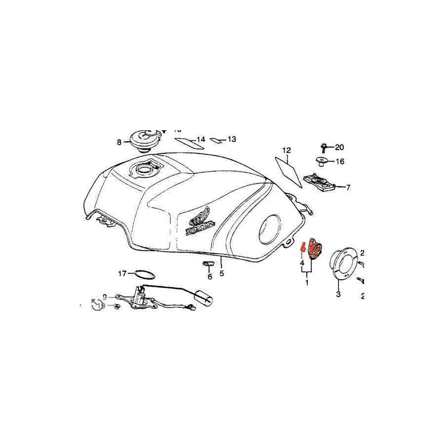 Robinet - Reservoir - VF750F / VF1000R ..... VFR750 ....XLV750