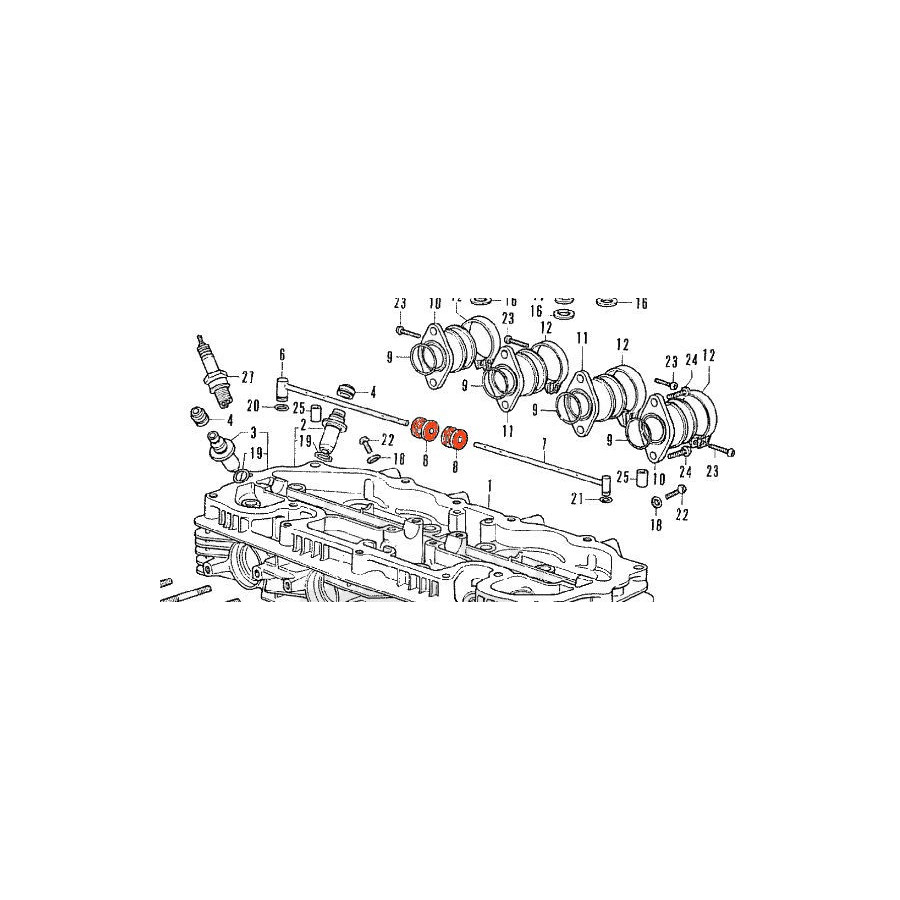 Pipe d'huile - Joint - CB350F / CB400F/F2