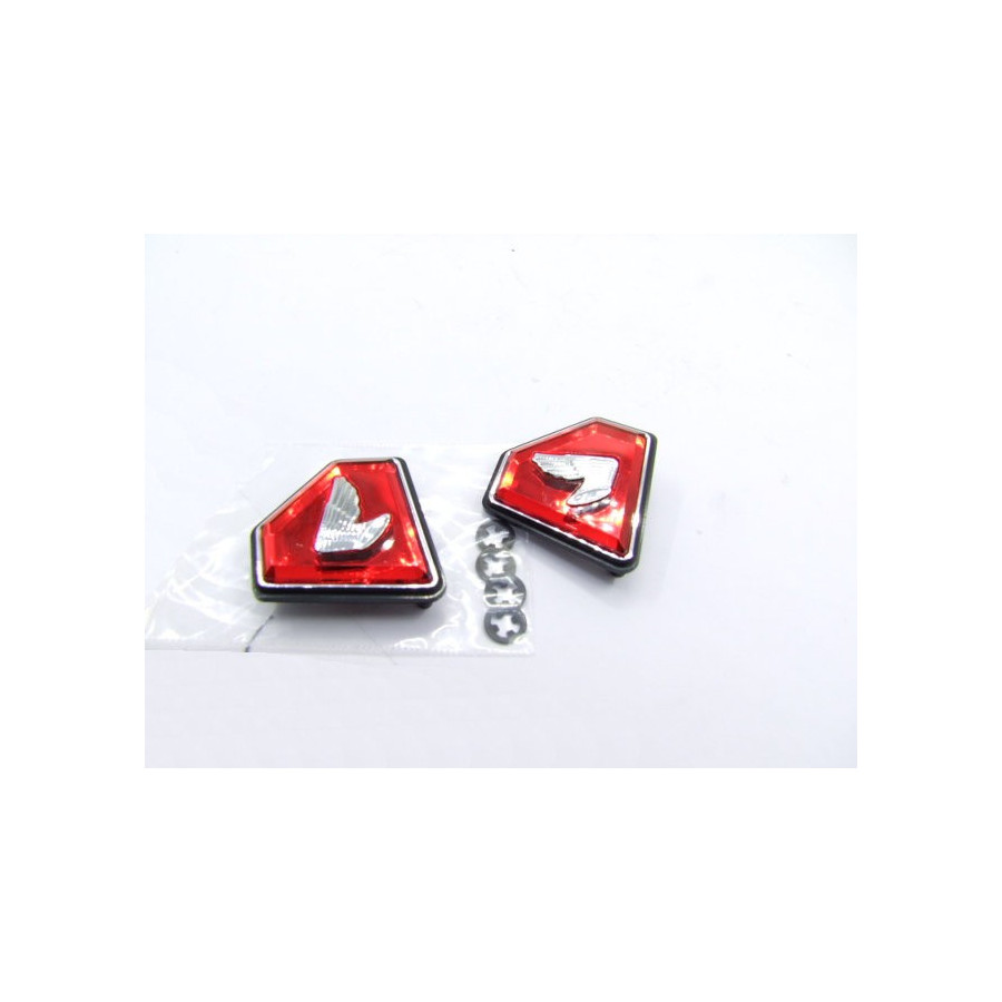 Cache Lateral - Embleme - Logo - Triangle/Diamant Rouge+Gauche - Honda CB750 Four K1