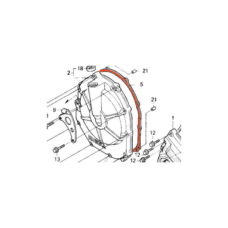 Embrayage - Joint de carter - 11393-MV9-000 - CB600, CB900, CBR600, CBR900