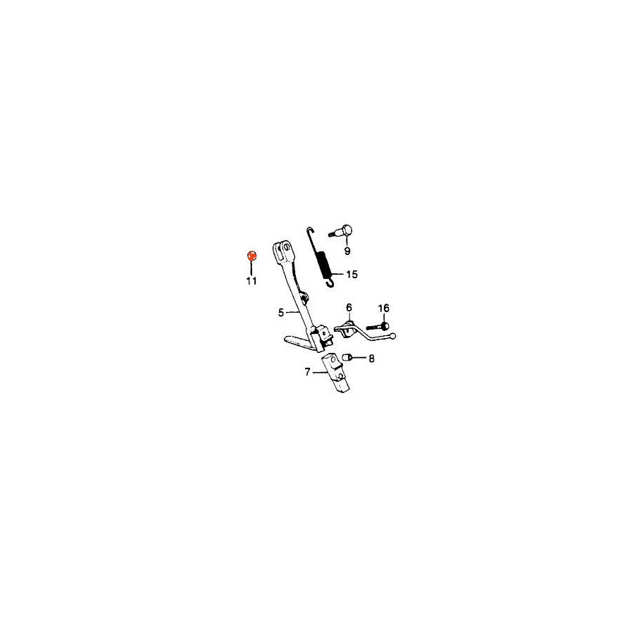 Couronne - Ecrou de Fixation - (x1) - M10 x1.25 - Ecrou Honda
