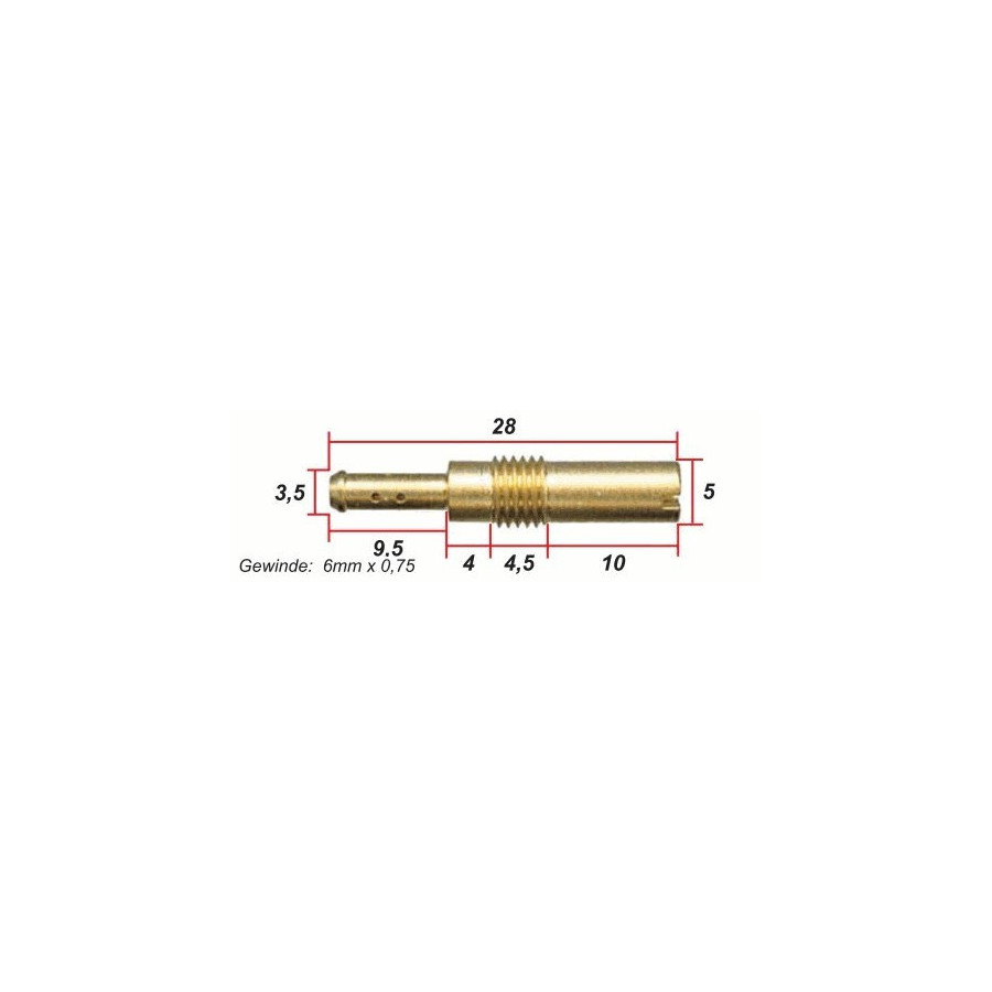 Keihin - ø 0.400 mm - N424-21-040 - Jet de Gaz - Gicleur ralenti