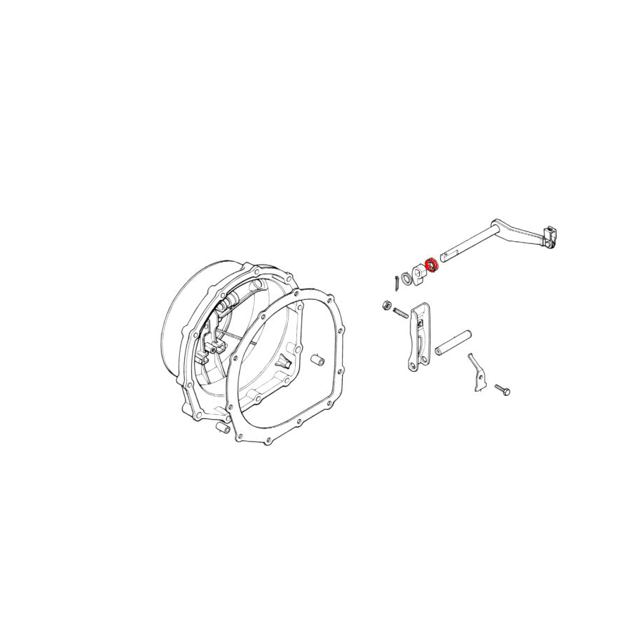 Moteur - joint a levre, joint spi - Axe selecteur - fourchette embrayage - 10x16x4.5mm