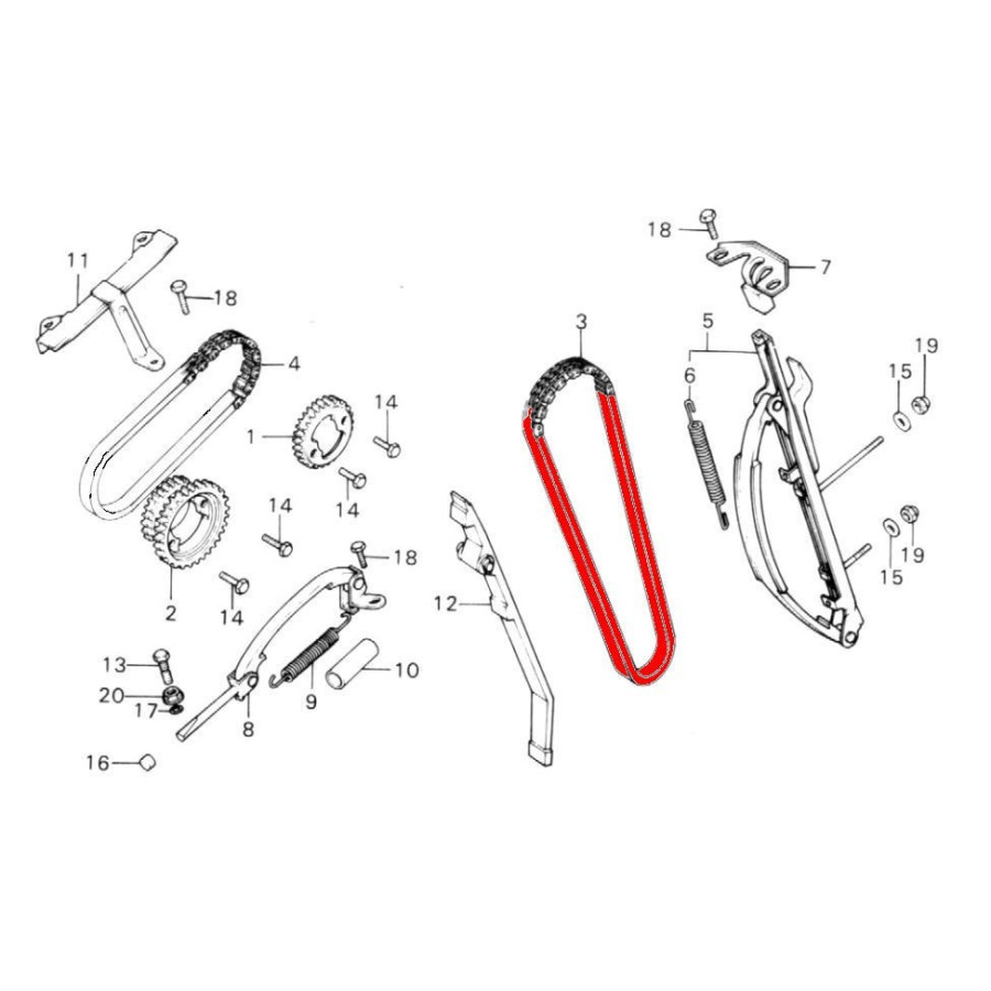 Distribution - Chaine - 82RH2015 - 126 Maillons - Fermee - 