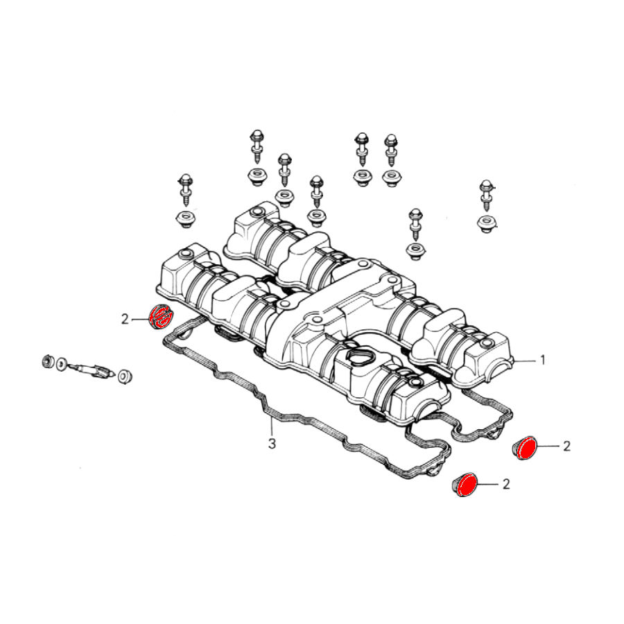 Couvercle - Cache culbuteur - Cache chrome - CB750, CB900, CB1100 ...