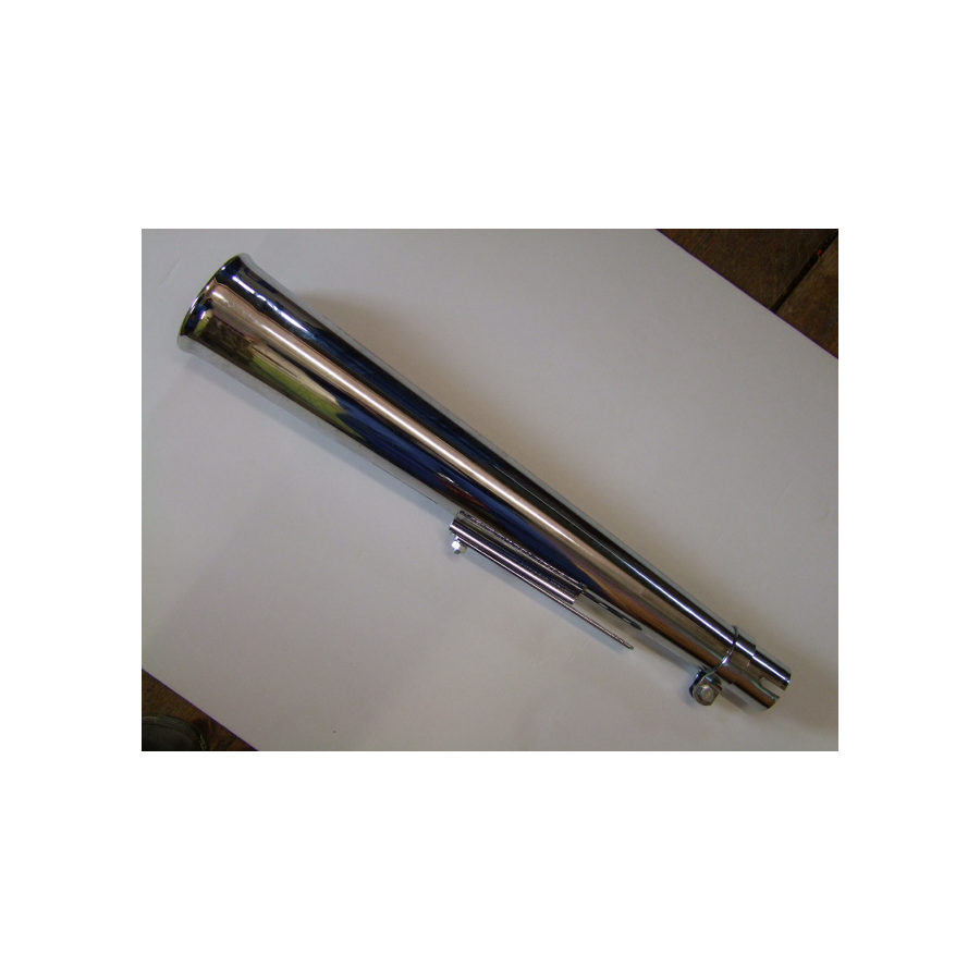 Echappement - Silencieux - Chrome - Long 59cm (universel)