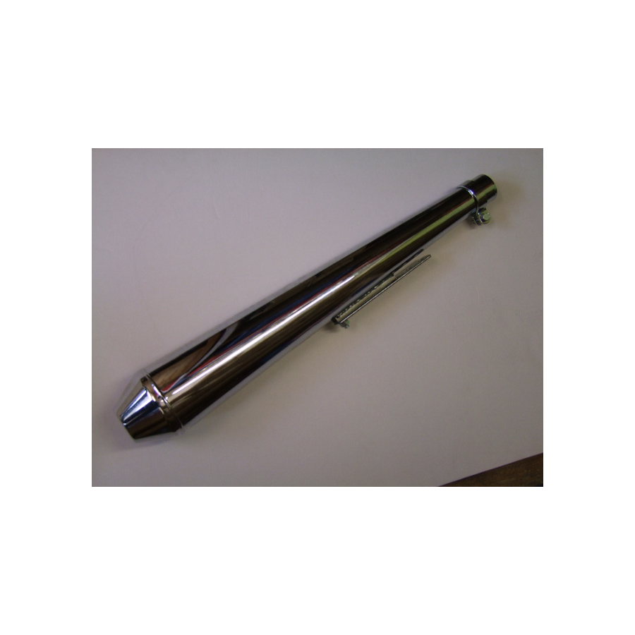 Echappement - Silencieux - Chrome - Long 67cm