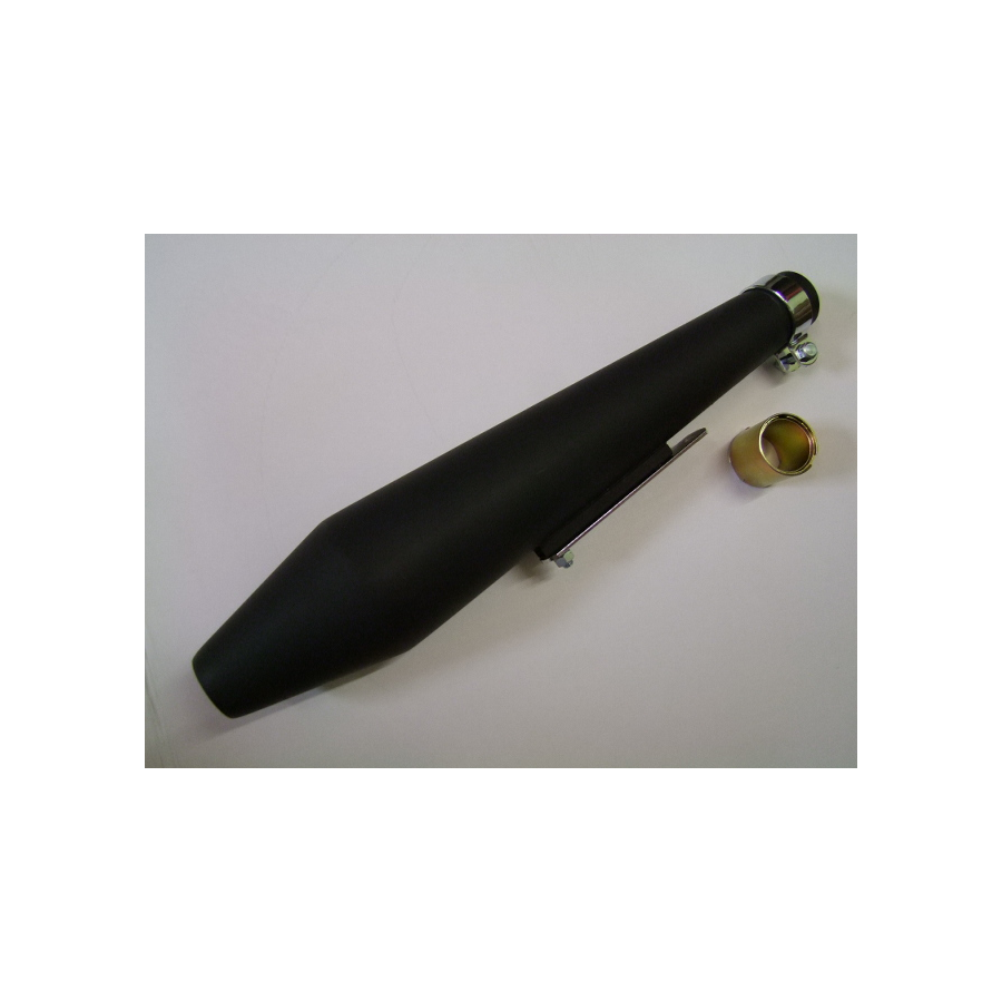Echappement - Silencieux - Megaphone - (megaton) - NOIR - long 48cm
