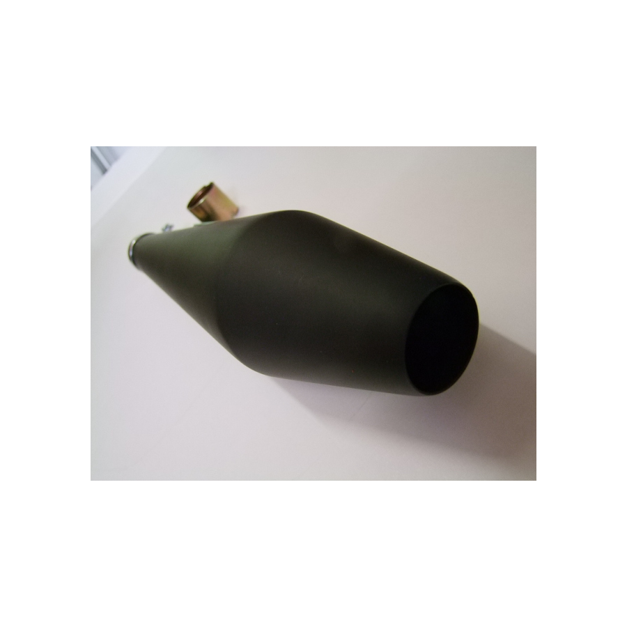 Echappement - Silencieux - Megaphone - (megaton) - NOIR - long 48cm