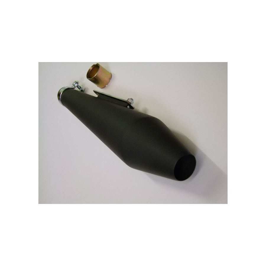 Echappement - Silencieux - Megaphone - (megaton) - NOIR - long 48cm