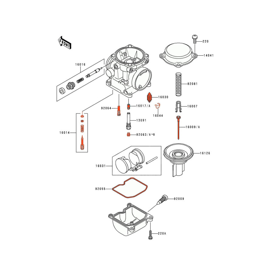 Carburateur - kit de reparation - EN500 - (EN500..) - 1990-2003