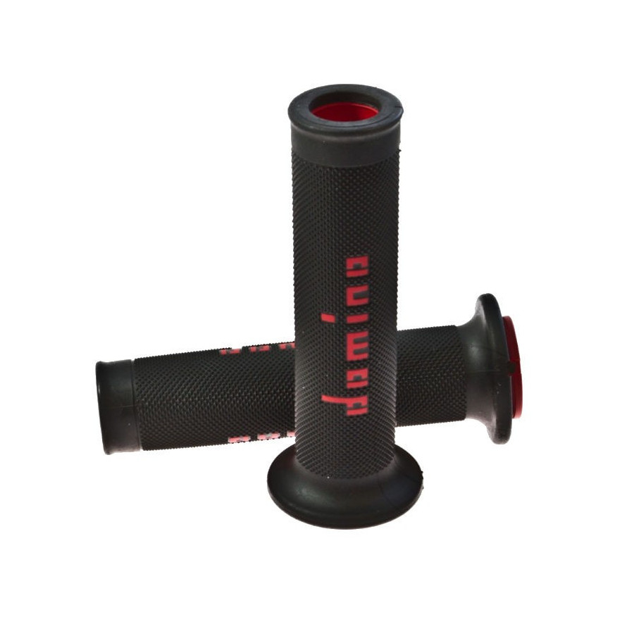 Poignee caoutchouc - Domino - Rouge - ø 22 - lg 120 mm - 