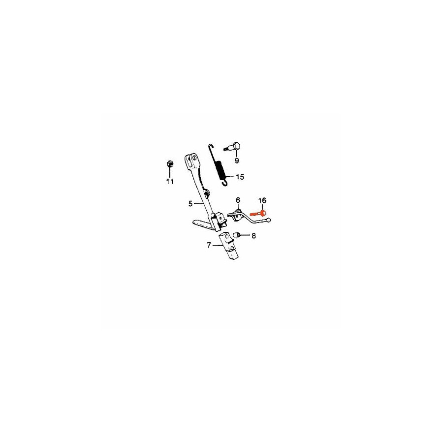 Vis - Hexagonale à collerette - Acier - M6 x28mm - (x1) - 95701-060-280