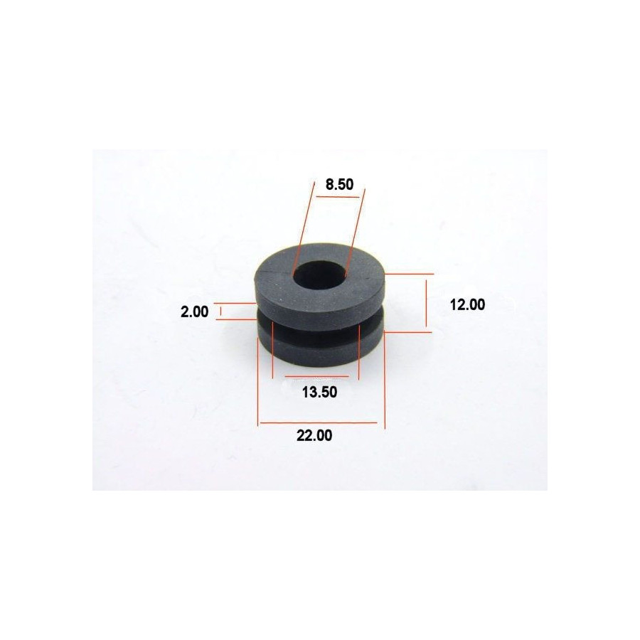 Silent-Bloc - rond - ø 8.50 x12 x22 - Ep : 2.00