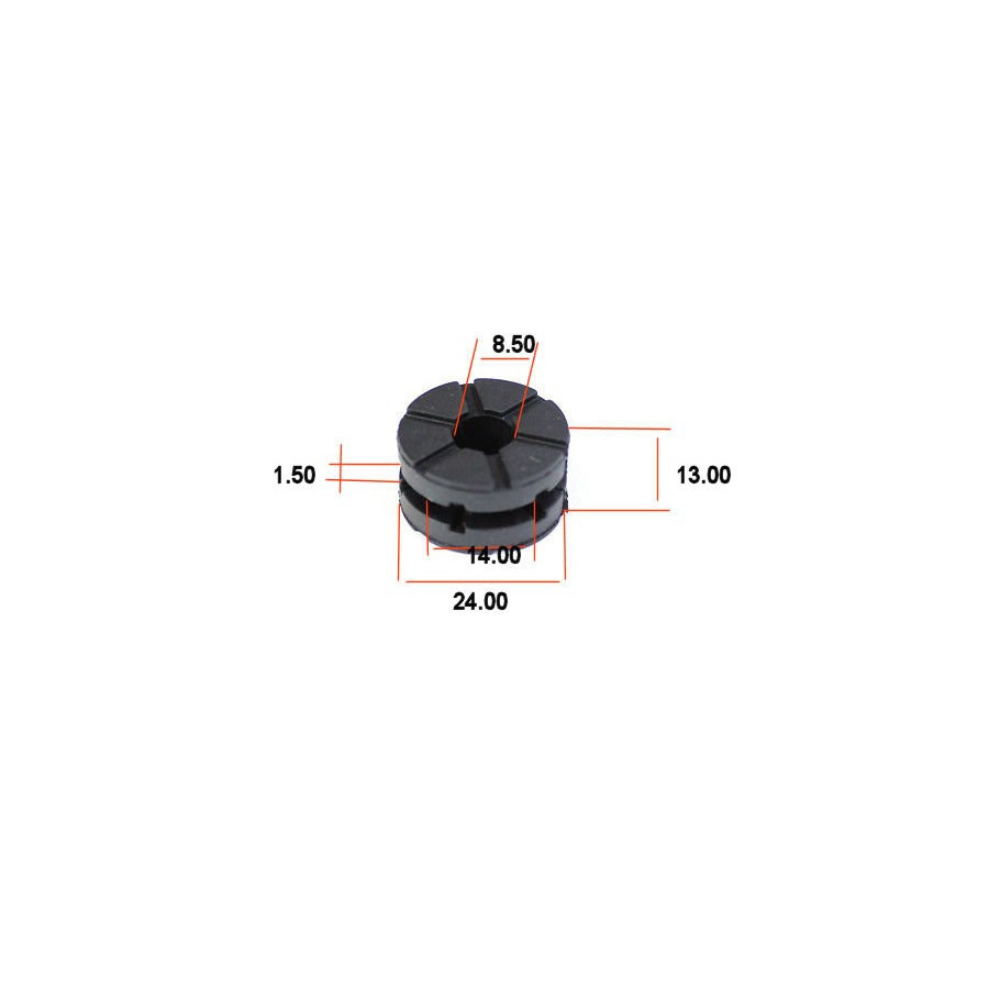 Silent-Bloc - rond - ø 8.50 x13 x24 - Ep : 1.50