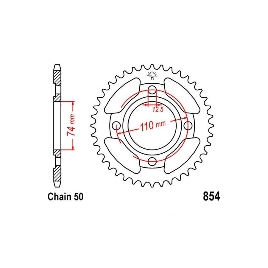 Transmission - Couronne - JTR-854 - 43 dents