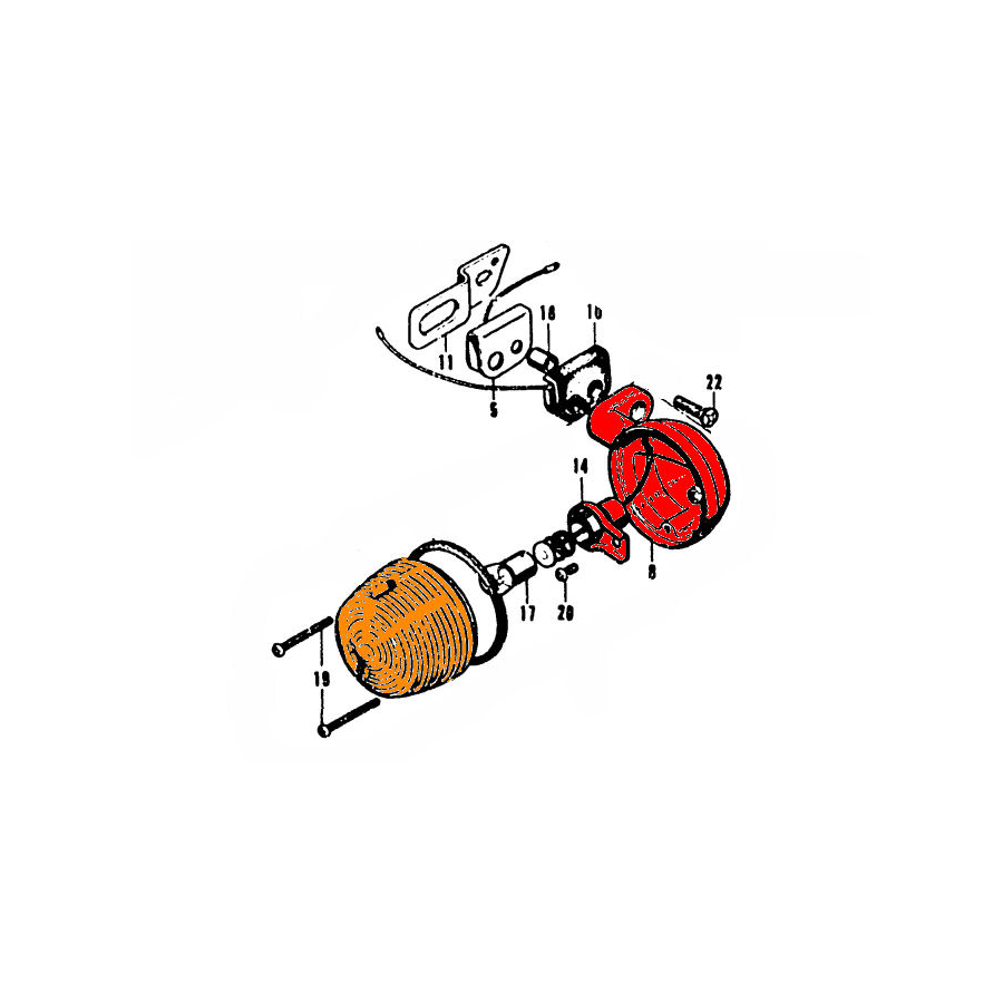 Clignotant - Droite ou Gauche - ( 1 pce ) - SL125