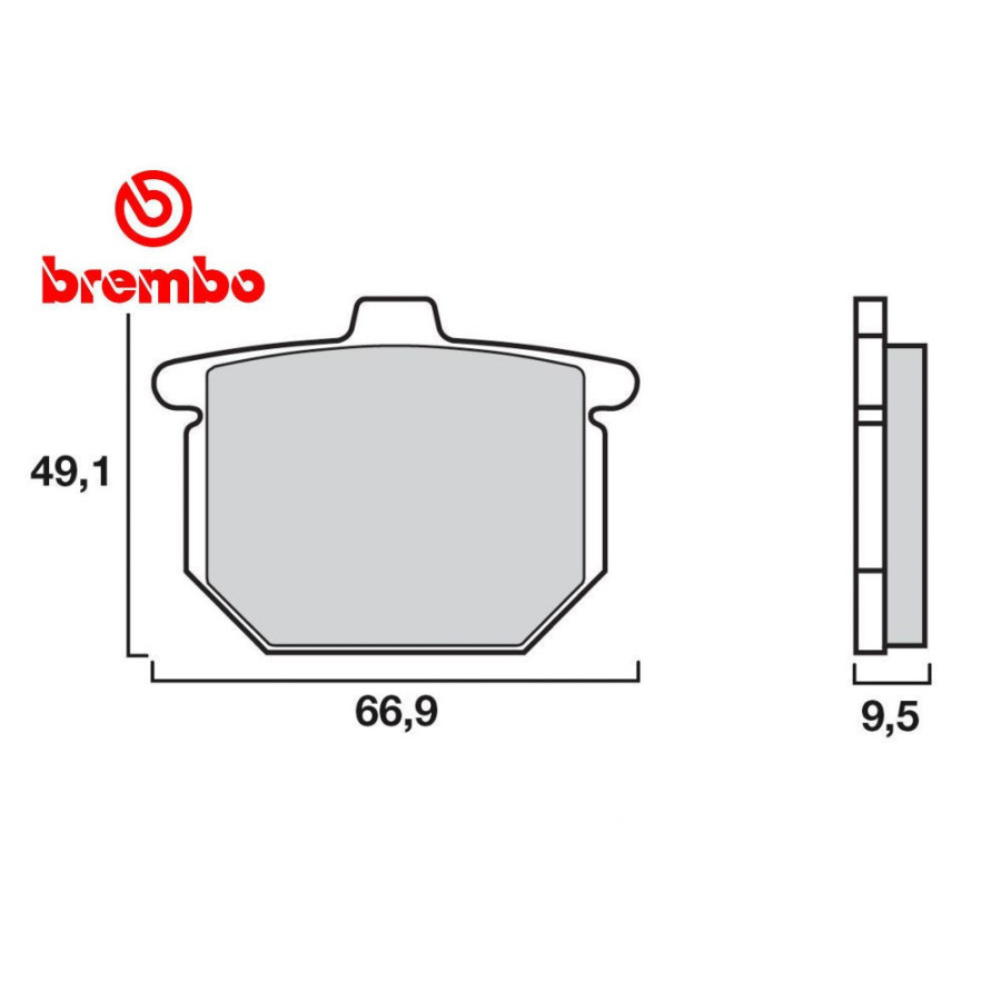Frein - Jeu de Plaquettes - Brembo - Carbone, Ceramique - 07HO0307 - 