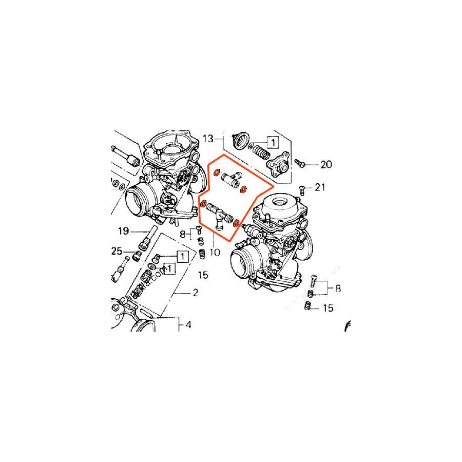 Carburateur - Joint de liaison - HONDA - CBR600. / CBR1000 - HONDA