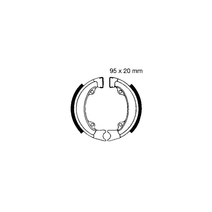 Frein - Machoire - Arriere - 95 x20mm - 43120-187-000