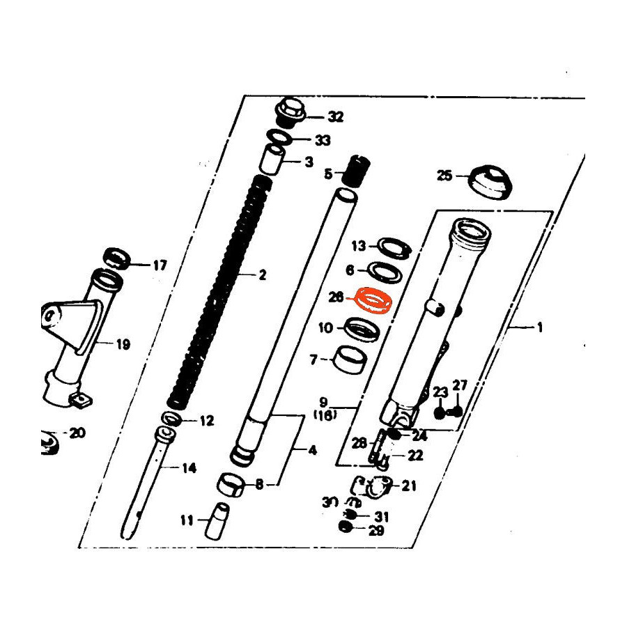 Fourche - Joint Spy - ø33x46x10.5 mm (2pcs) - 91255-369-000