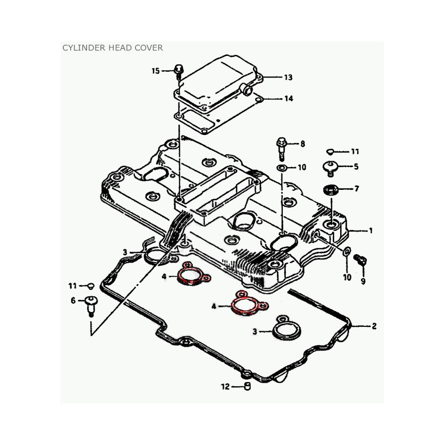 Moteur - Joint puit de bougie Intérieur - 11179-27A00 - (x2)