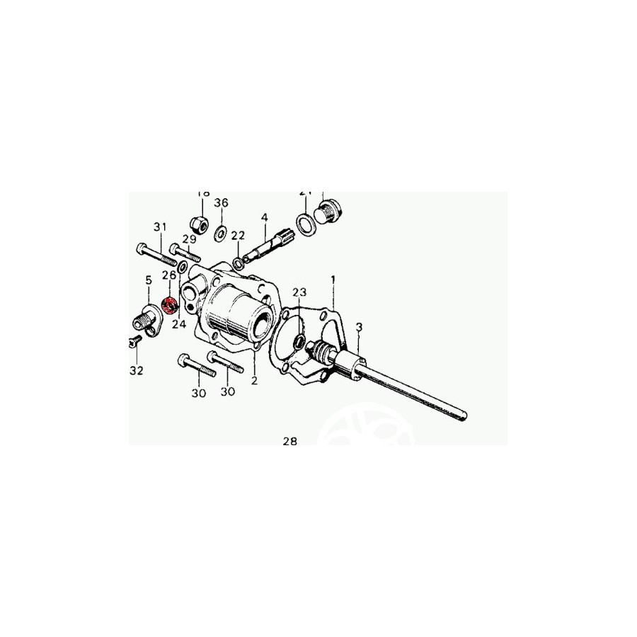  Moteur - joint a levre, joint spi - compte-tour - cb450K - 5x14.5x7