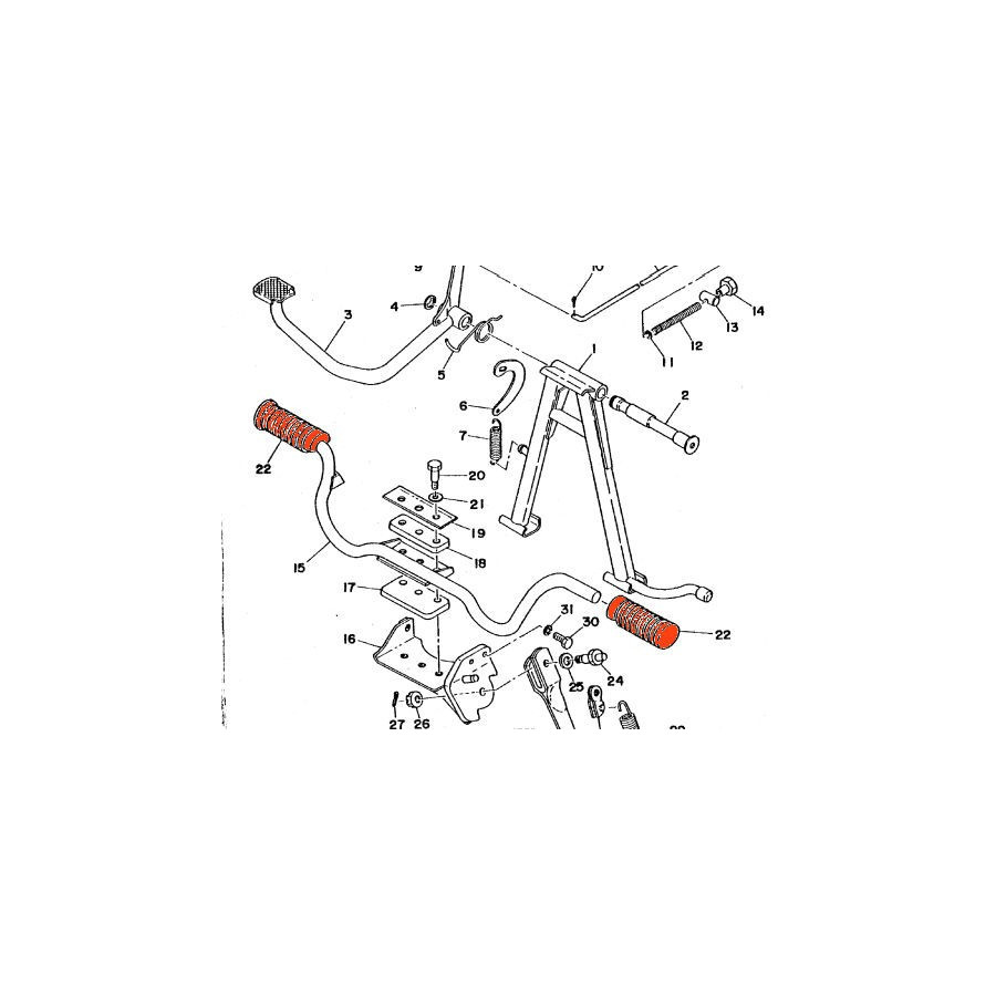 Cale Pied - Caoutchouc - (x1) - 156-27413-00
