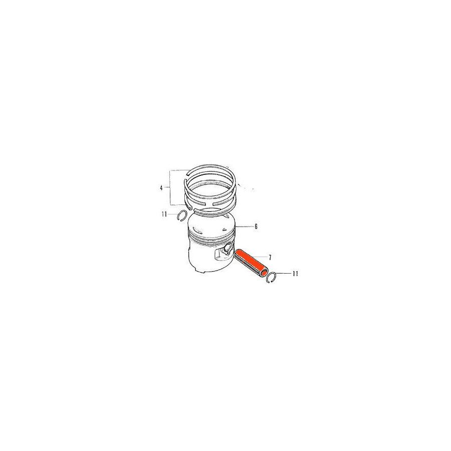 Moteur - Axe de piston - (x1) - CA-CM-CD-CB-CBT-125