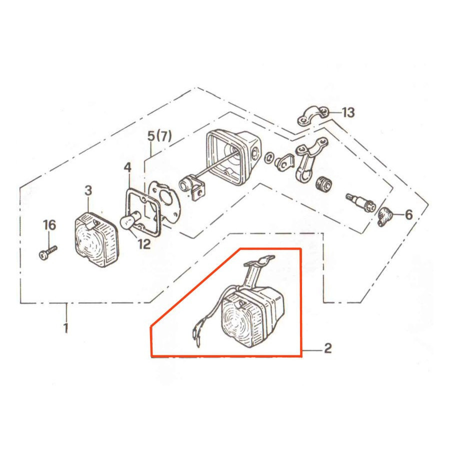 Clignotant - Avant - Gauche - XL125R