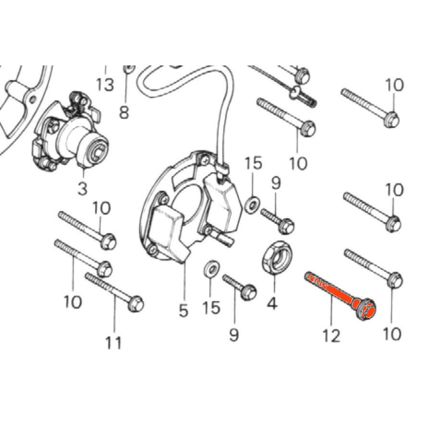 Allumage - Vis de serrage du doigt - CB750, CB900, CB1100